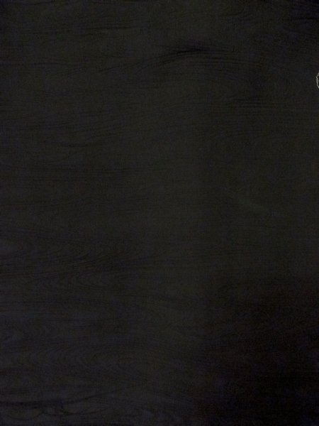 Photo4: N1101T Vintage Japanese kimono  Dark Black HAORI short jacket for women / Silk.    (Grade B) (4)