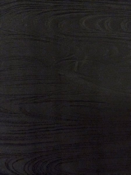 Photo6: N1101T Vintage Japanese kimono  Dark Black HAORI short jacket for women / Silk.    (Grade B) (6)