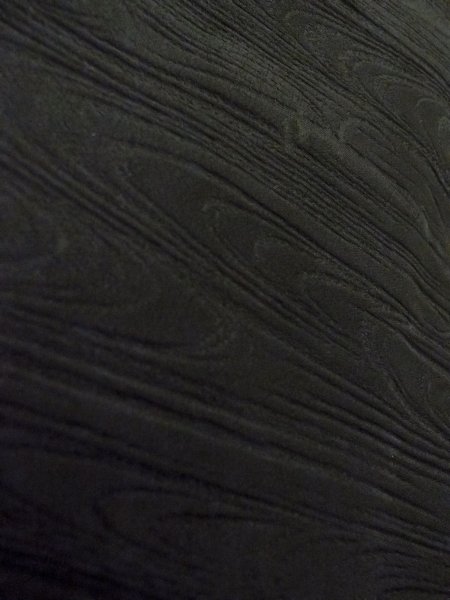 Photo9: N1101T Vintage Japanese kimono  Dark Black HAORI short jacket for women / Silk.    (Grade B) (9)