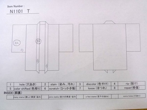 Photo12: N1101T Vintage Japanese kimono  Dark Black HAORI short jacket for women / Silk.    (Grade B) (12)