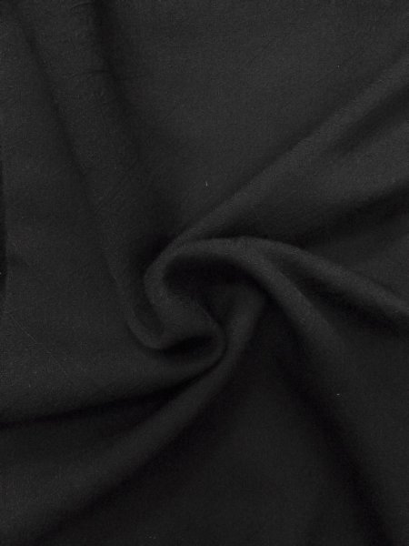 Photo10: N1101U Vintage Japanese kimono   Black HAORI short jacket for women / Silk. Abstract pattern   (Grade B) (10)