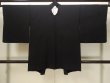 Photo2: N1101W Vintage Japanese kimono   Black HAORI short jacket for women / Silk.    (Grade A) (2)