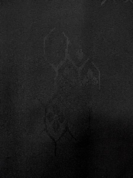 Photo5: N1101X Vintage Japanese kimono   Black HAORI short jacket for women / Silk.    (Grade D) (5)