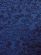 Photo7: Mint N1112D Used Japanese kimono   Navy Blue KOMON dyed for women / Silk. Peony,   (Grade A) (7)