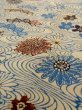Photo10: Mint N1112G Vintage Japanese kimono  Grayish Ivory KOMON dyed for women / Silk. Flower,   (Grade A) (10)