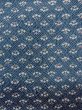Photo5: N1112O Vintage Japanese kimono  Dark Navy Blue KOMON dyed for women / Wool. Folding fan   (Grade D) (5)