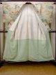 Photo2: N1112P Vintage Japanese kimono  Light Off White KOMON dyed for women / Silk. MOMIJI maple leaf,   (Grade C) (2)