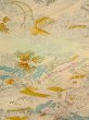 Photo3: N1112P Vintage Japanese kimono  Light Off White KOMON dyed for women / Silk. MOMIJI maple leaf,   (Grade C) (3)