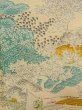 Photo6: N1112P Vintage Japanese kimono  Light Off White KOMON dyed for women / Silk. MOMIJI maple leaf,   (Grade C) (6)