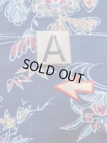 Photo14: N1112Q Vintage Japanese kimono  Dark Indigo Blue KOMON dyed for women / Silk. Flower,   (Grade B) (14)