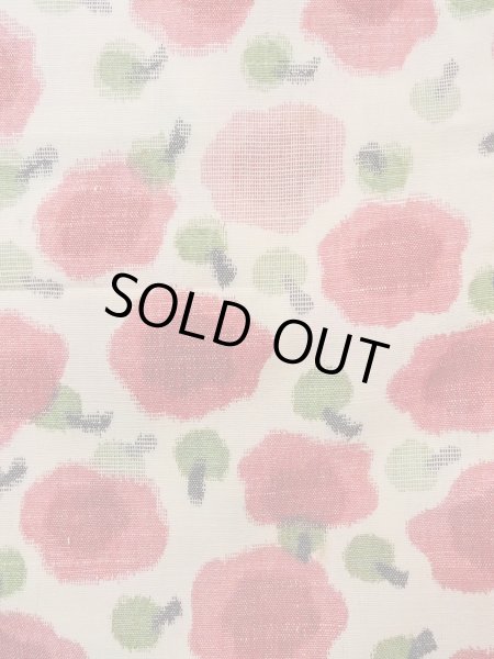 Photo5: N1112T Vintage Japanese kimono   Ivory HITOE unlined for women / Wool. Flower Stains all over.  (Grade D) (5)