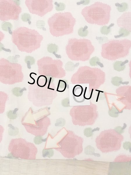 Photo16: N1112T Vintage Japanese kimono   Ivory HITOE unlined for women / Wool. Flower Stains all over.  (Grade D) (16)