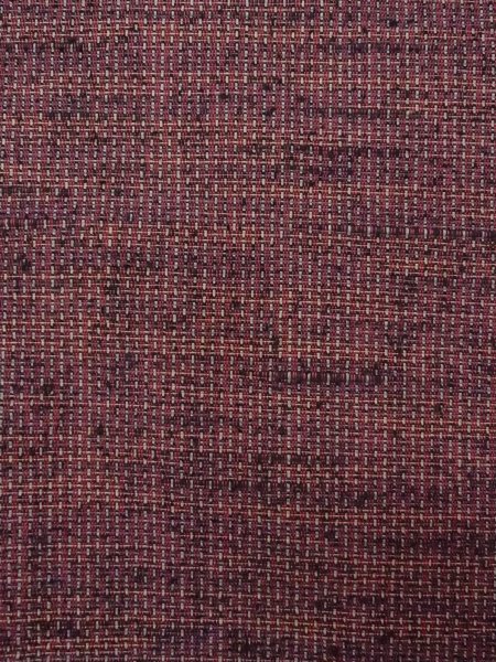 Photo6: Mint N1112Z Vintage Japanese kimono  Dark Red HITOE unlined for women / Wool. Plaid Checks   (Grade A) (6)