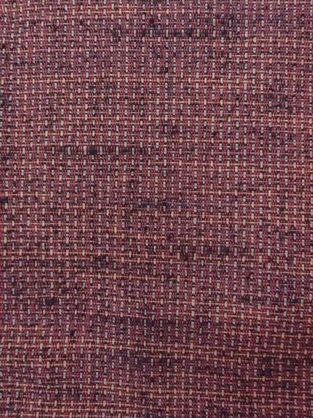 Photo7: Mint N1112Z Vintage Japanese kimono  Dark Red HITOE unlined for women / Wool. Plaid Checks   (Grade A) (7)