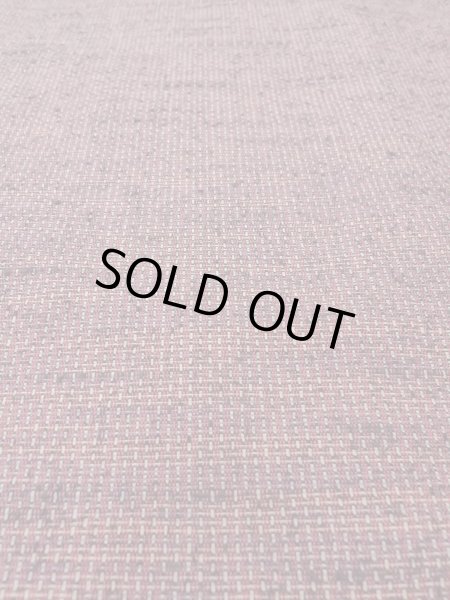 Photo9: Mint N1112Z Vintage Japanese kimono  Dark Red HITOE unlined for women / Wool. Plaid Checks   (Grade A) (9)