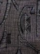 Photo6: N1113A Vintage Japanese kimono   Gray HITOE unlined for women / Wool. Geometrical pattern,   (Grade C) (6)