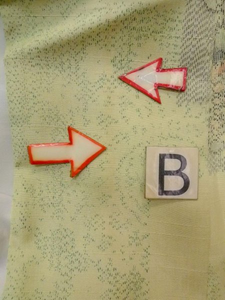 Photo15: N1126J Used Japanese kimono  Pale Yellowish Green TSUMUGI pongee for women / Silk. Flower,   (Grade B) (15)