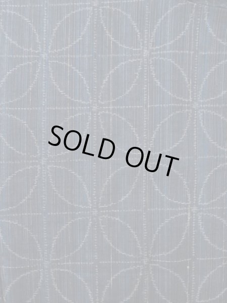 Photo3: N1126K Used Japanese kimono  Dark Indigo Blue TSUMUGI pongee for women / Silk. Stripes, There is a part of tailoring thread  (Grade A) (3)