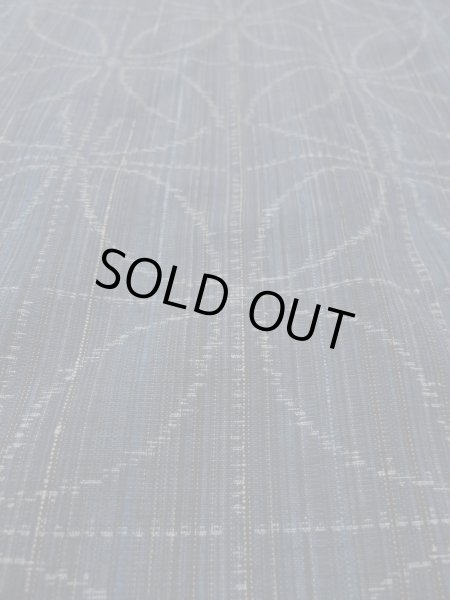 Photo10: N1126K Used Japanese kimono  Dark Indigo Blue TSUMUGI pongee for women / Silk. Stripes, There is a part of tailoring thread  (Grade A) (10)