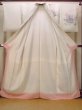 Photo2: N1126M Used Japanese kimono  Pale Off White HOUMONGI formal for women / Silk. Chrysanthemum, Letter box pattern  (Grade B) (2)