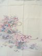 Photo3: N1126M Used Japanese kimono  Pale Off White HOUMONGI formal for women / Silk. Chrysanthemum, Letter box pattern  (Grade B) (3)