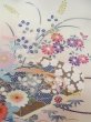 Photo5: N1126M Used Japanese kimono  Pale Off White HOUMONGI formal for women / Silk. Chrysanthemum, Letter box pattern  (Grade B) (5)