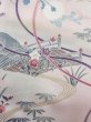 Photo6: N1126M Used Japanese kimono  Pale Off White HOUMONGI formal for women / Silk. Chrysanthemum, Letter box pattern  (Grade B) (6)
