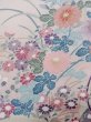 Photo7: N1126M Used Japanese kimono  Pale Off White HOUMONGI formal for women / Silk. Chrysanthemum, Letter box pattern  (Grade B) (7)