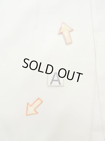 Photo18: N1126M Used Japanese kimono  Pale Off White HOUMONGI formal for women / Silk. Chrysanthemum, Letter box pattern  (Grade B) (18)