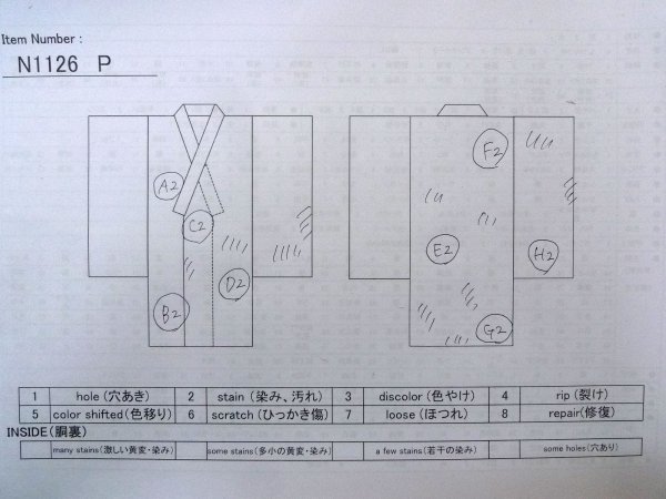 Photo19: N1126P Used Japanese kimono  Pale Beige HOUMONGI formal for women / Silk. SAKURA cherry blossom,   (Grade C) (19)