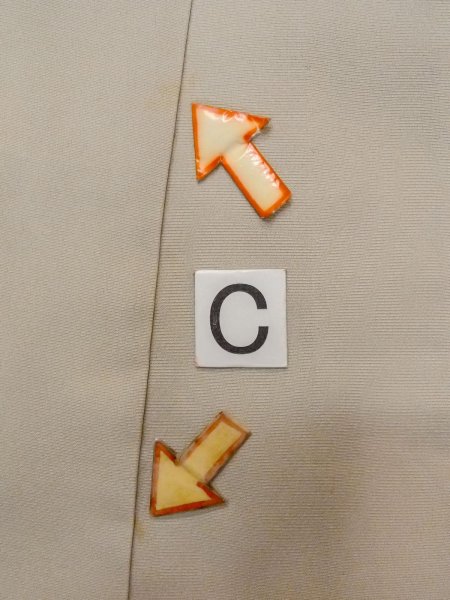 Photo22: N1126P Used Japanese kimono  Pale Beige HOUMONGI formal for women / Silk. SAKURA cherry blossom,   (Grade C) (22)