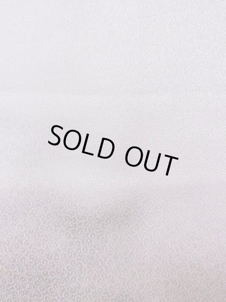 Photo10: N1126S Used Japanese kimono Pale Grayish Wisteria HOUMONGI formal for women / Silk. KIKYO Japanese balloonflower,   (Grade B) (10)