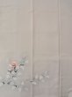 Photo5: N1126V Used Japanese kimono  Pale Gray HOUMONGI formal for women / Silk. Camellia,   (Grade B) (5)