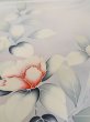 Photo11: N1126V Used Japanese kimono  Pale Gray HOUMONGI formal for women / Silk. Camellia,   (Grade B) (11)