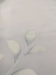 Photo13: N1126V Used Japanese kimono  Pale Gray HOUMONGI formal for women / Silk. Camellia,   (Grade B) (13)