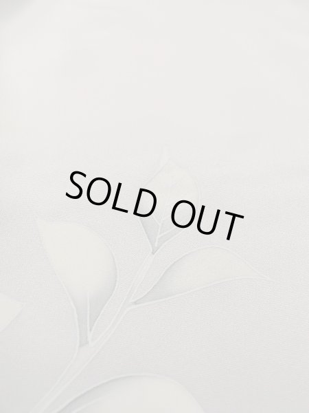 Photo13: N1126V Used Japanese kimono  Pale Gray HOUMONGI formal for women / Silk. Camellia,   (Grade B) (13)