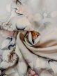 Photo14: N1126V Used Japanese kimono  Pale Gray HOUMONGI formal for women / Silk. Camellia,   (Grade B) (14)