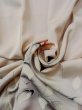 Photo15: N1126V Used Japanese kimono  Pale Gray HOUMONGI formal for women / Silk. Camellia,   (Grade B) (15)