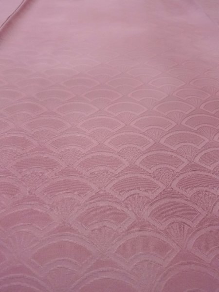 Photo11: N1210J Vintage Japanese kimono Light Grayish Pink TSUKESAGE formal for women / Silk. Gradation   (Grade B) (11)