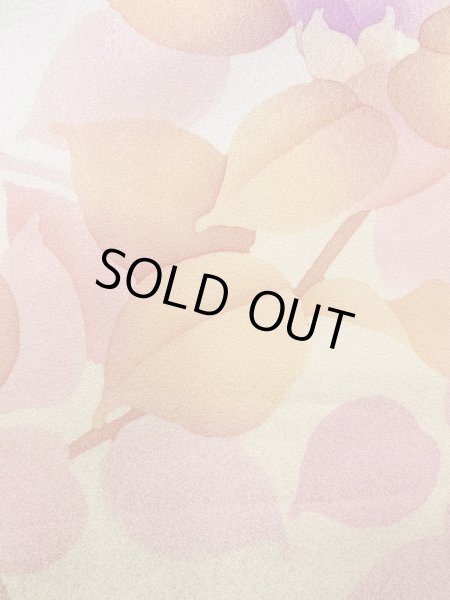 Photo10: N1210K Used Japanese kimono  Light Ivory HOUMONGI formal for women / Silk. Camellia,   (Grade B) (10)