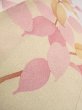 Photo14: N1210K Used Japanese kimono  Light Ivory HOUMONGI formal for women / Silk. Camellia,   (Grade B) (14)