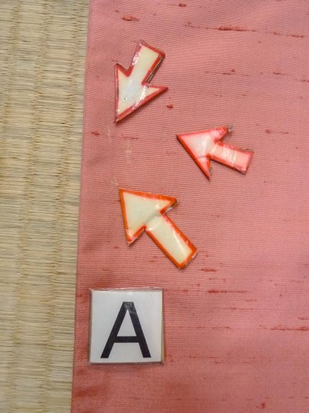 Photo16: N1210P Vintage Japanese kimono  Pale Coral TSUMUGI pongee for women / Silk. Chrysanthemum   (Grade C) (16)