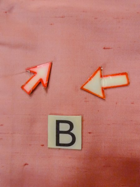 Photo17: N1210P Vintage Japanese kimono  Pale Coral TSUMUGI pongee for women / Silk. Chrysanthemum   (Grade C) (17)