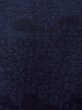 Photo5: Mint N1210R Used Japanese kimono  Dark Indigo Blue TSUMUGI pongee for women / Silk. Flower,   (Grade A) (5)