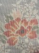 Photo6: N1210S Used Japanese kimono  Pale Multi Color TSUMUGI pongee for women / Silk. Flower   (Grade B) (6)