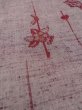 Photo8: Mint N1210U Used Japanese kimono  Grayish Dark Red TSUMUGI pongee for women / Silk.  Hair pin pattern  (Grade A) (8)
