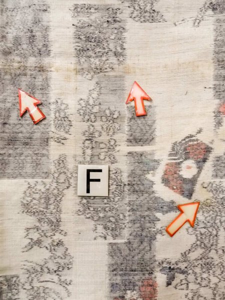 Photo19: N1210V Used Japanese kimono   Ivory TSUMUGI pongee for women / Silk. Flower,   (Grade C) (19)