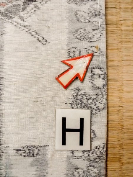 Photo21: N1210V Used Japanese kimono   Ivory TSUMUGI pongee for women / Silk. Flower,   (Grade C) (21)