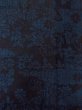 Photo4: N1210W Used Japanese kimono  Dark Indigo Blue TOKAMACHI-TSUMUGI for women / Silk. Chrysanthemum,   (Grade B) (4)