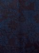 Photo6: N1210W Used Japanese kimono  Dark Indigo Blue TOKAMACHI-TSUMUGI for women / Silk. Chrysanthemum,   (Grade B) (6)